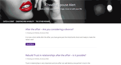 Desktop Screenshot of cheating-spouse-alert.com